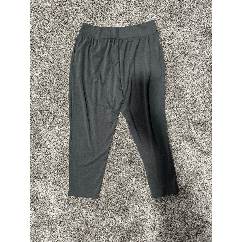 Uniqlo AIRism Charcoal Gray Cropped Lounge Pants XL 241-443536 Yoga Joggers